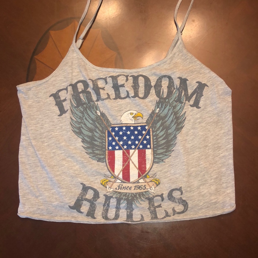 A cropped Tank Top